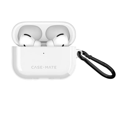 Case-Mate Tough Case for AirPods Pro 3 - Clear with Black Carabiner